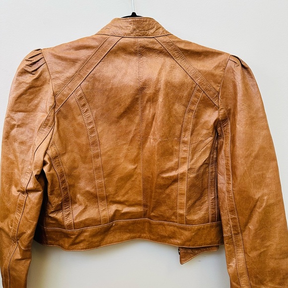 Vintage Arden B, Leather Moto Jacket, Size Medium - Picture 7 of 9